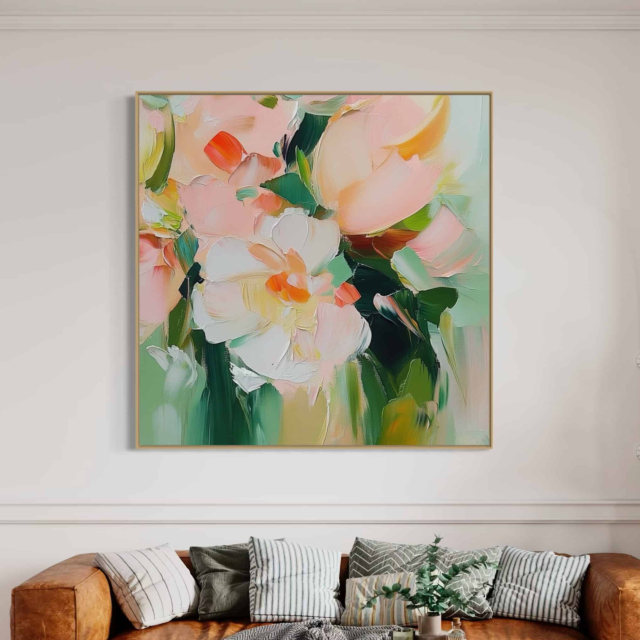 COLOR ABSTRACT ART "GENTLE POSIES"