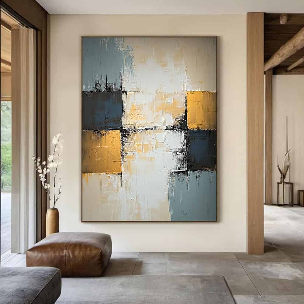 GEOMETRIC ART "GILDED INTERLOCK"