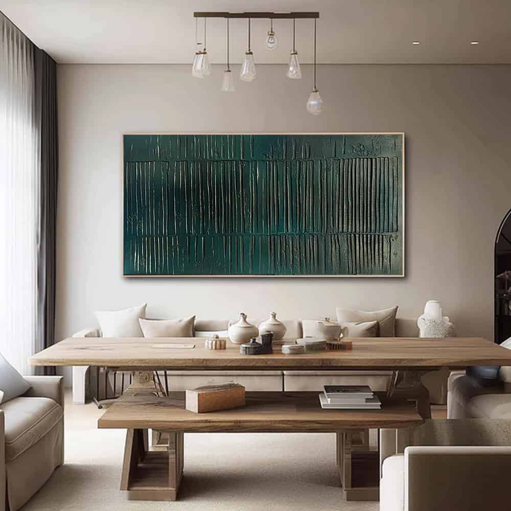 GREEN ABSTRACT ART "DEEP SEA CODEX"