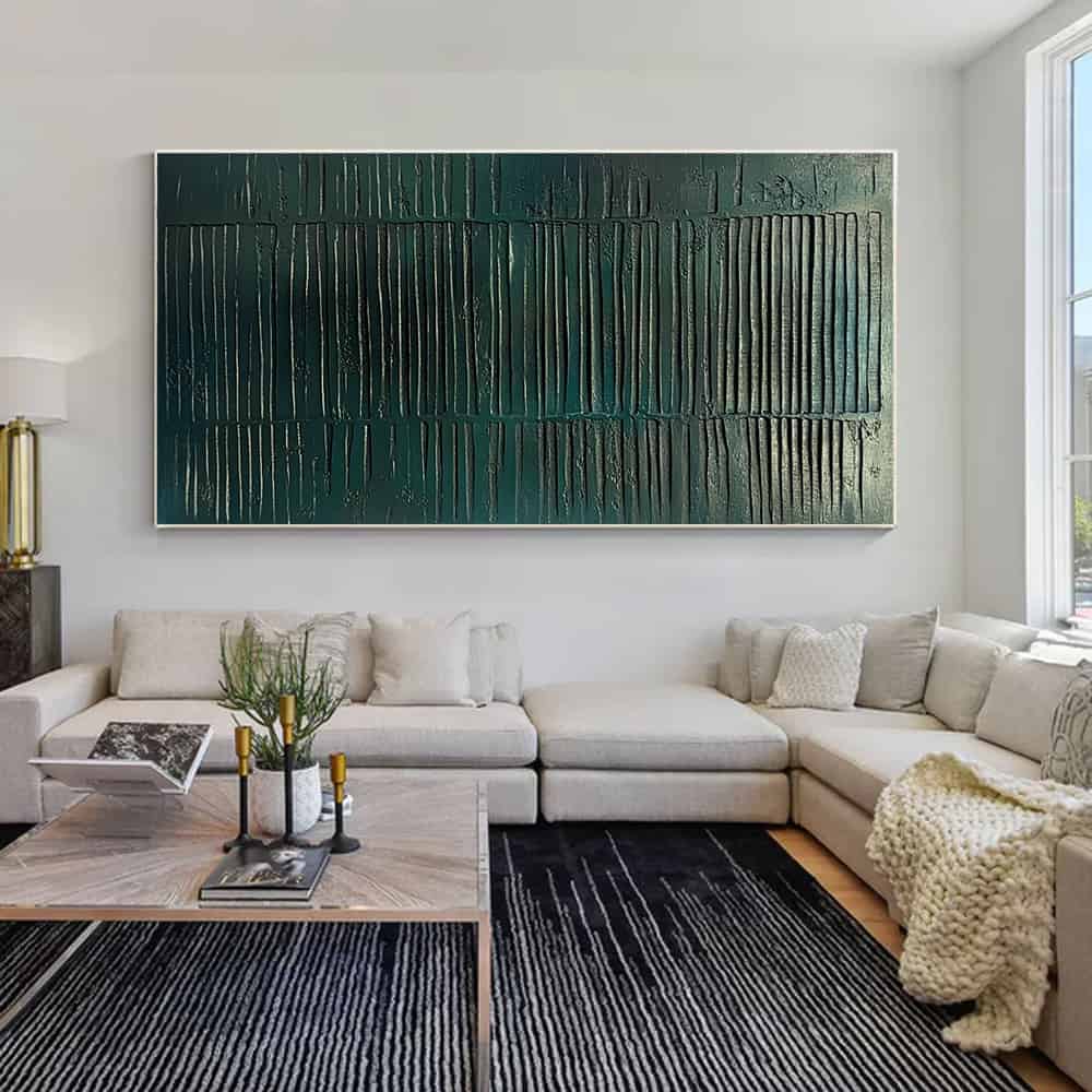 GREEN ABSTRACT ART "DEEP SEA CODEX"