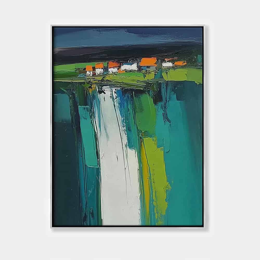 LANDSCAPE ART "CLIFFSIDE CASCADE"
