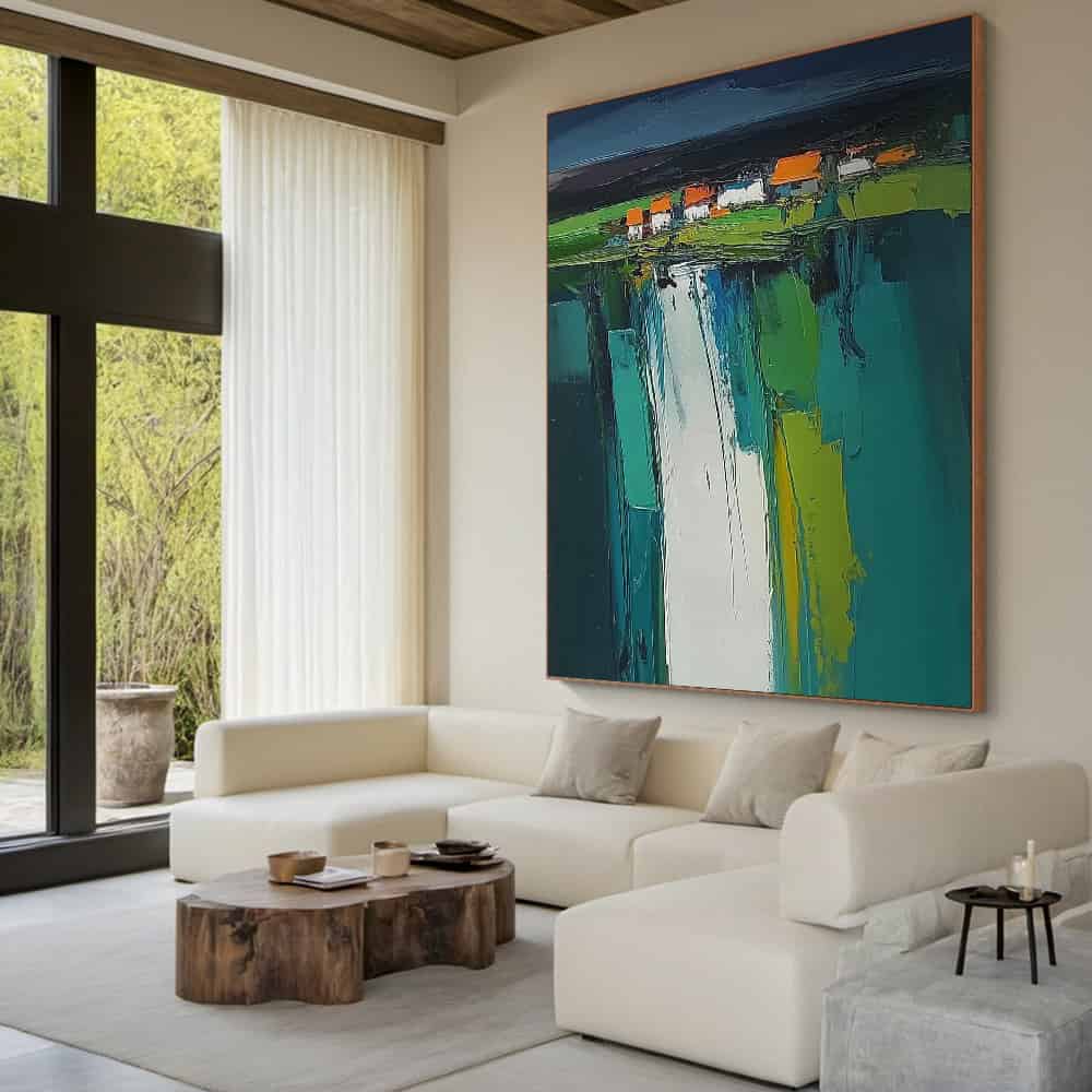 LANDSCAPE ART "CLIFFSIDE CASCADE"
