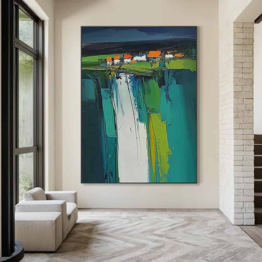 LANDSCAPE ART "CLIFFSIDE CASCADE"