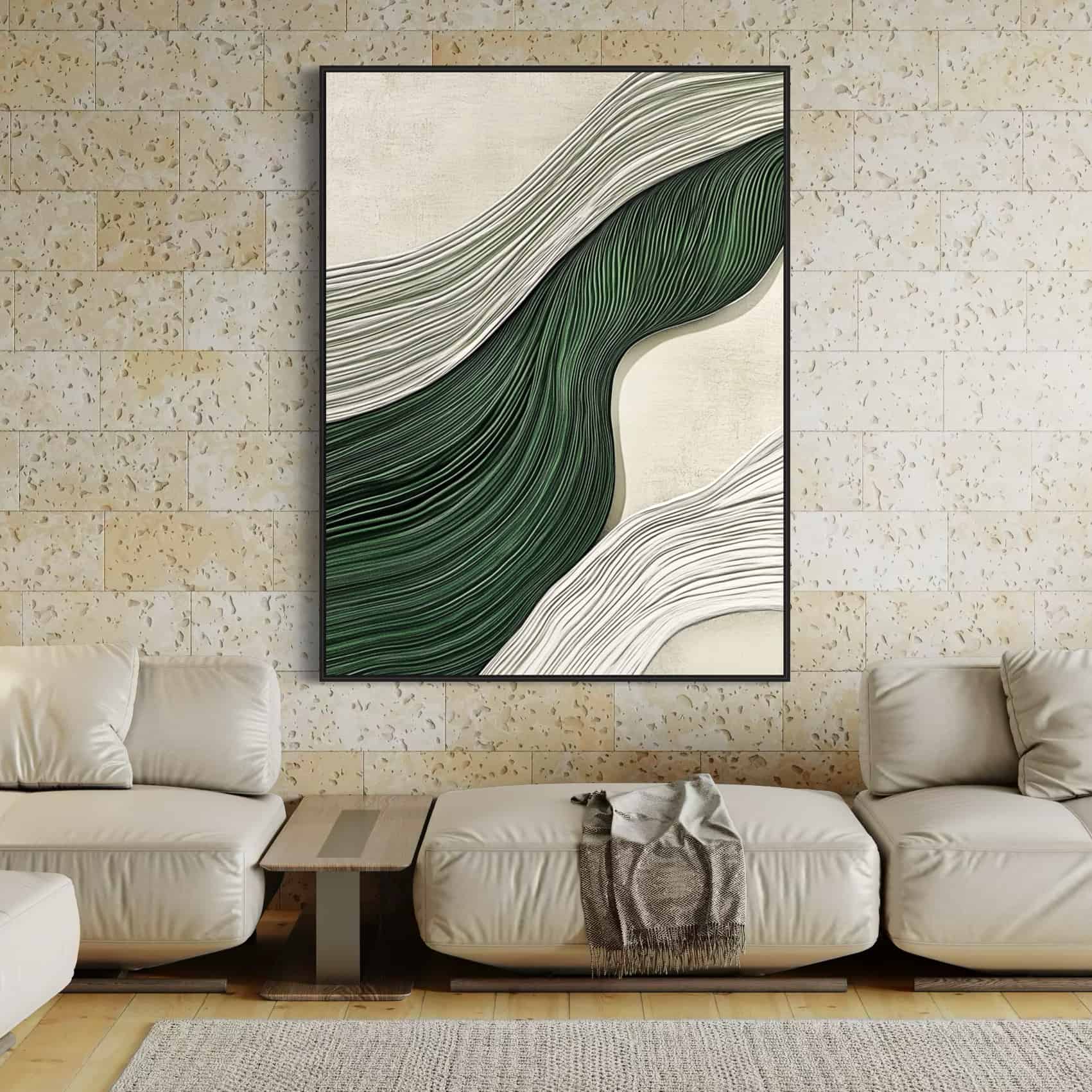 ABSTRACT ART "EMERALD STREAM"