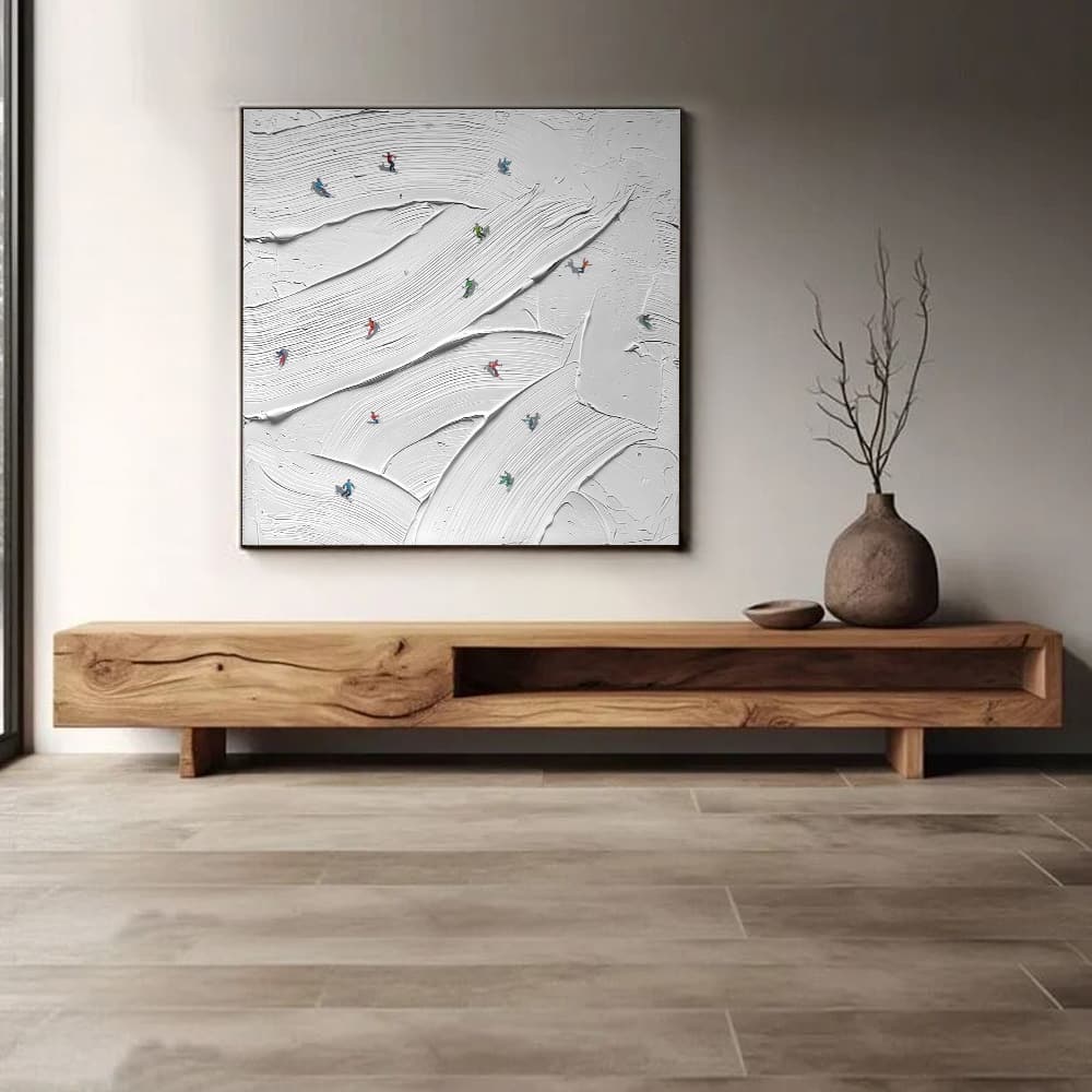 MINIMALIST ART "ALPINE CURRENTS"