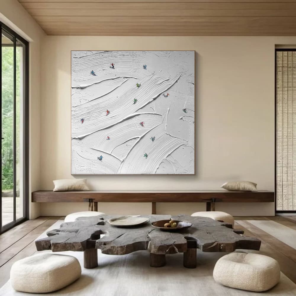 MINIMALIST ART "ALPINE CURRENTS"