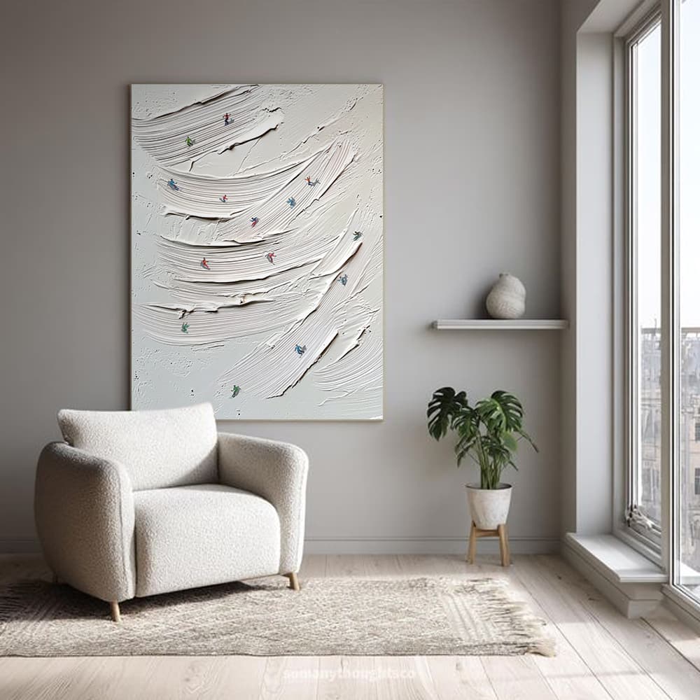 MINIMALIST ART "BRUSHSTROKE RUSH"