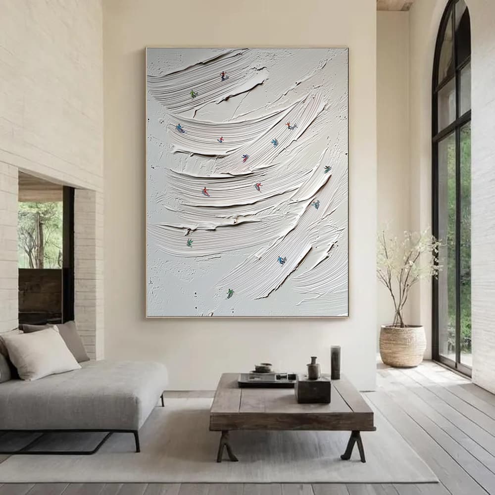 MINIMALIST ART "BRUSHSTROKE RUSH"