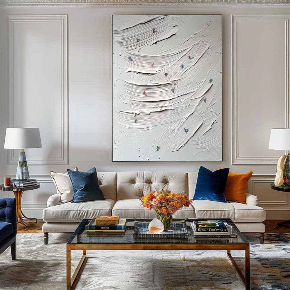 MINIMALIST ART "BRUSHSTROKE RUSH"