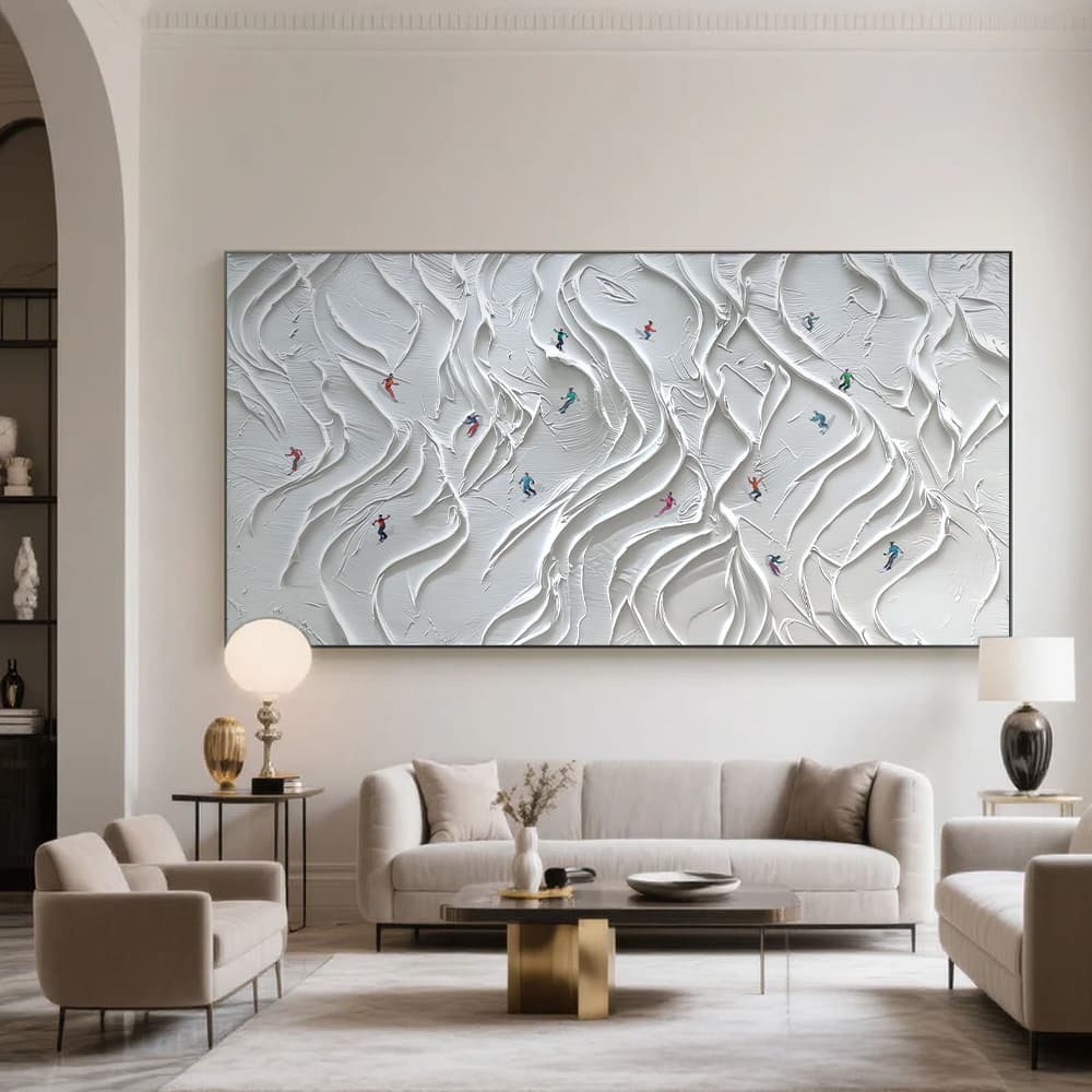 MINIMALIST ART "FROZEN LABYRINTH"