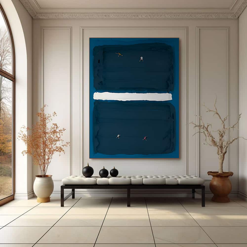 MINIMALIST ART "MIDNIGHT MATCH"