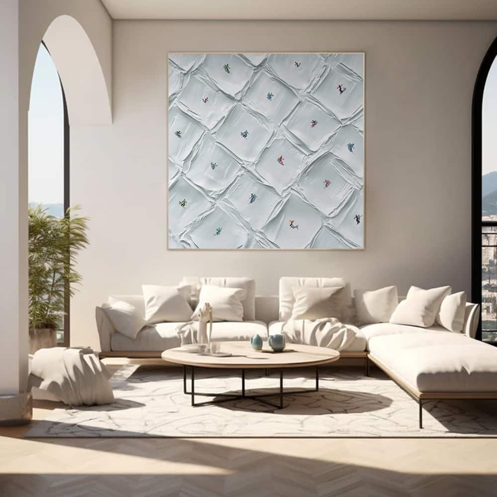 MINIMALIST ART "QUILTED RUNS"
