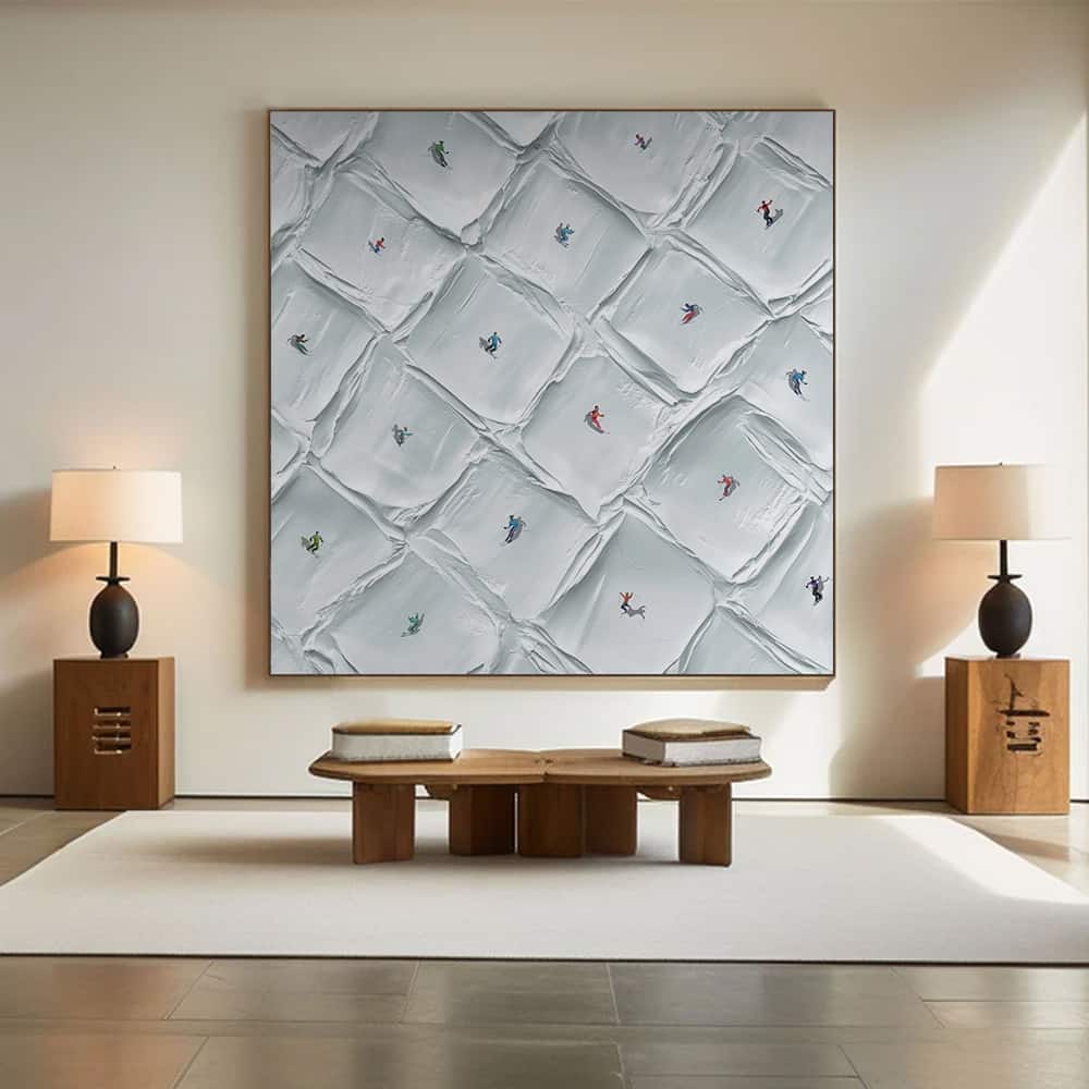 MINIMALIST ART "QUILTED RUNS"