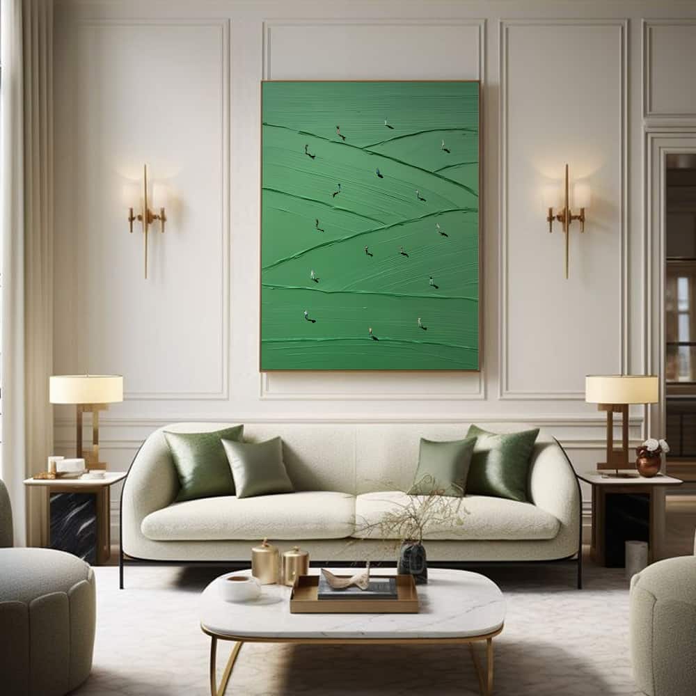 MINIMALIST ART "ROLLING GREENS"