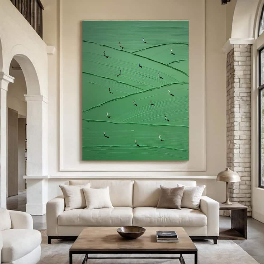MINIMALIST ART "ROLLING GREENS"