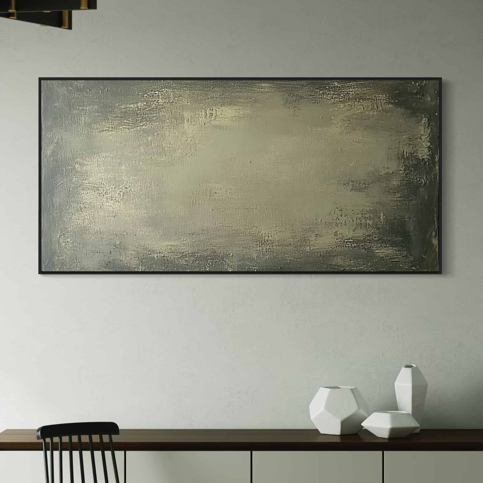 GREEN ABSTRACT ART "SERENE ABYSS"