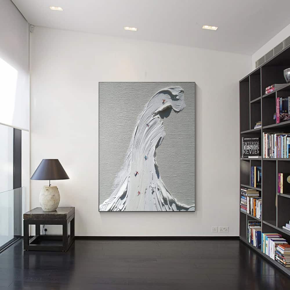 MINIMALIST ART "THE GREAT WHITE WAVE"