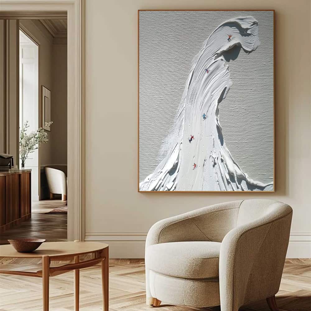 MINIMALIST ART "THE GREAT WHITE WAVE"