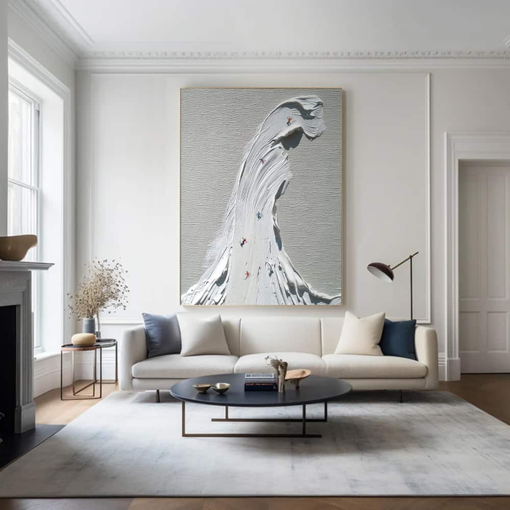 MINIMALIST ART "THE GREAT WHITE WAVE"