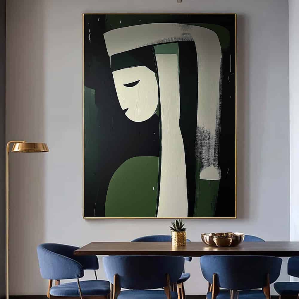MINIMALIST ART "THE VERDANT NUN"