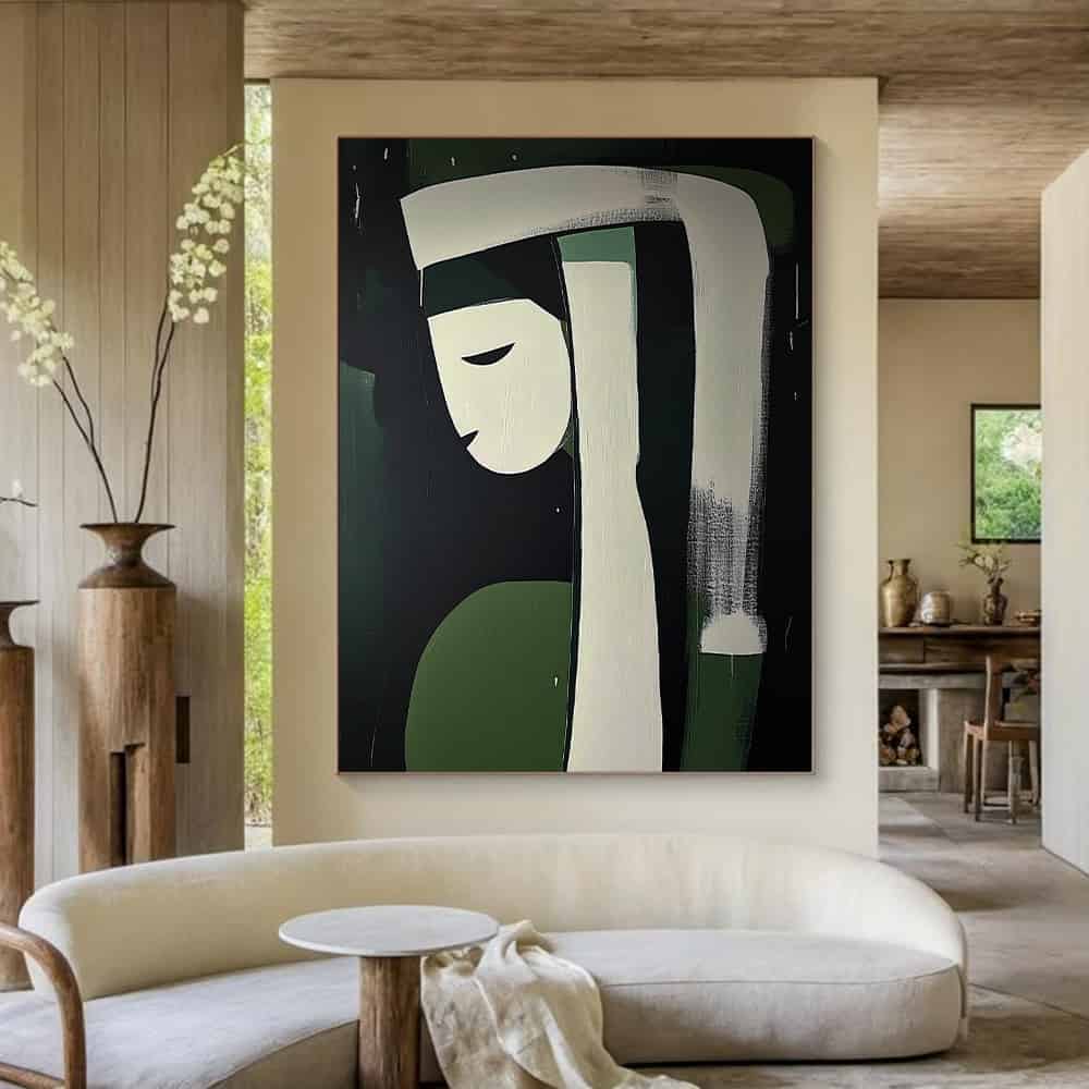 MINIMALIST ART "THE VERDANT NUN"