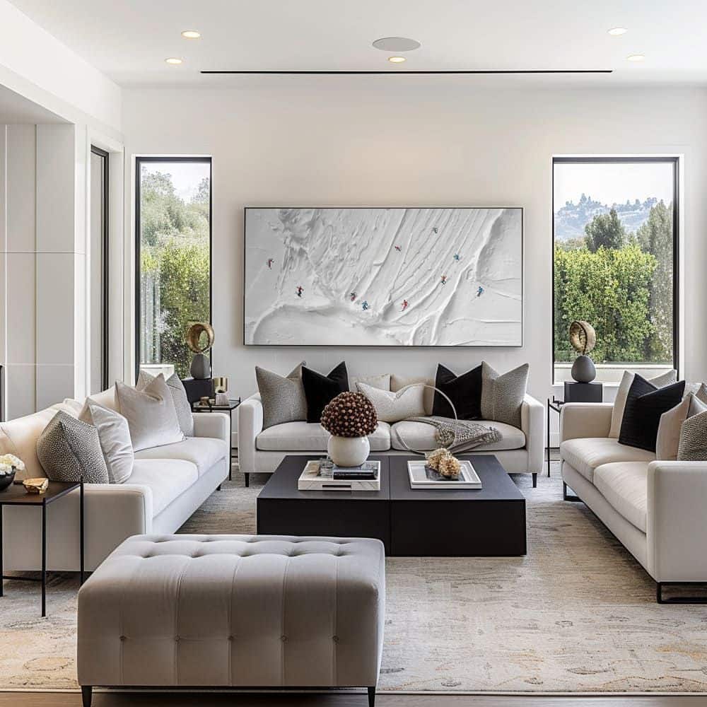 MINIMALIST ART "WINTER PANORAMA"