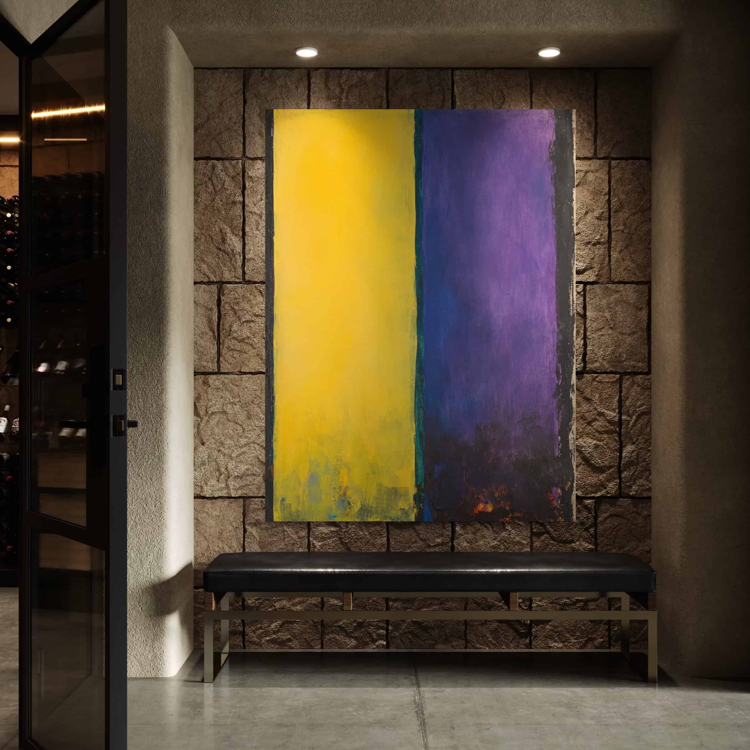 MINIMALIST COLOR BLOCK: "GOLDEN AMETHYST"
