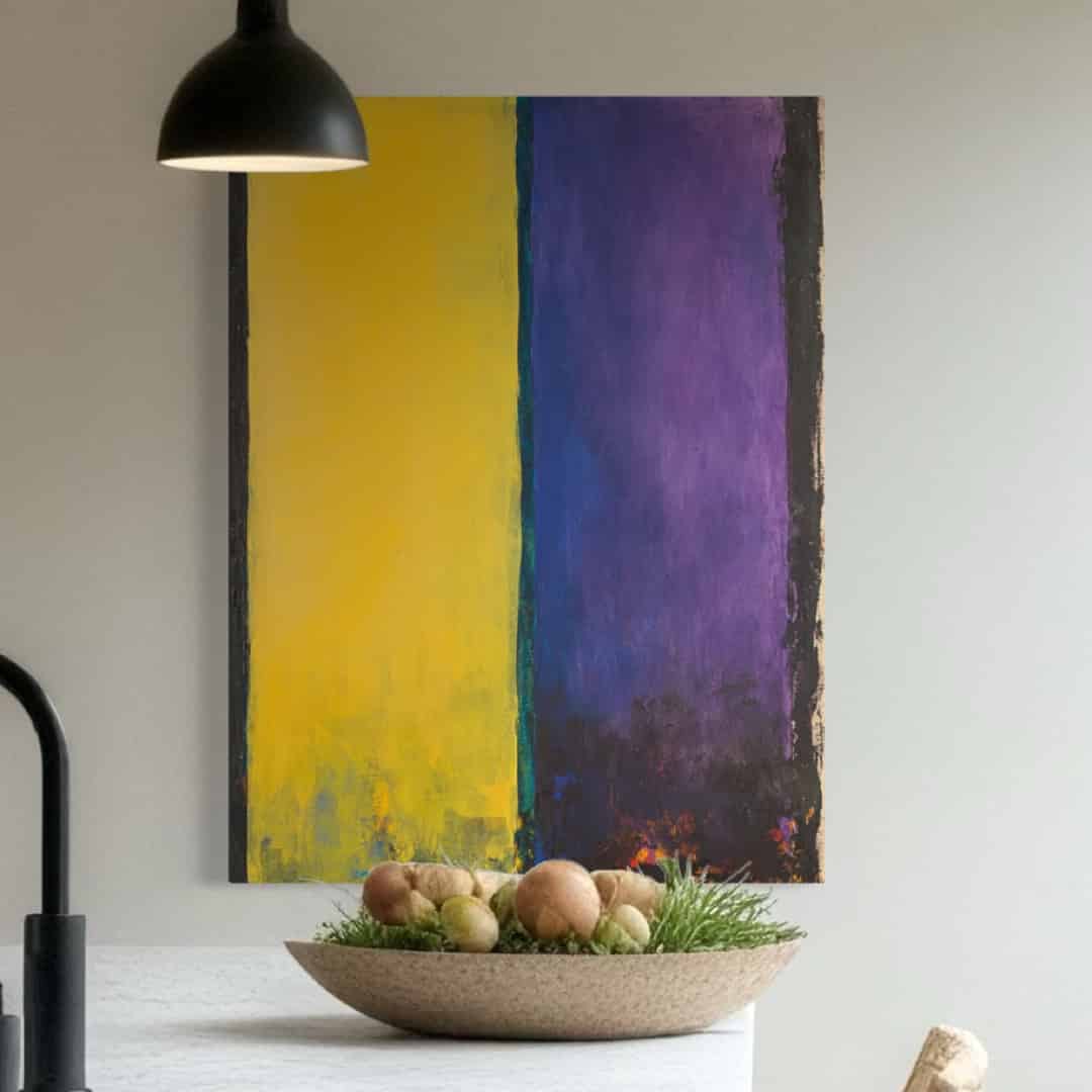 MINIMALIST COLOR BLOCK: "GOLDEN AMETHYST"