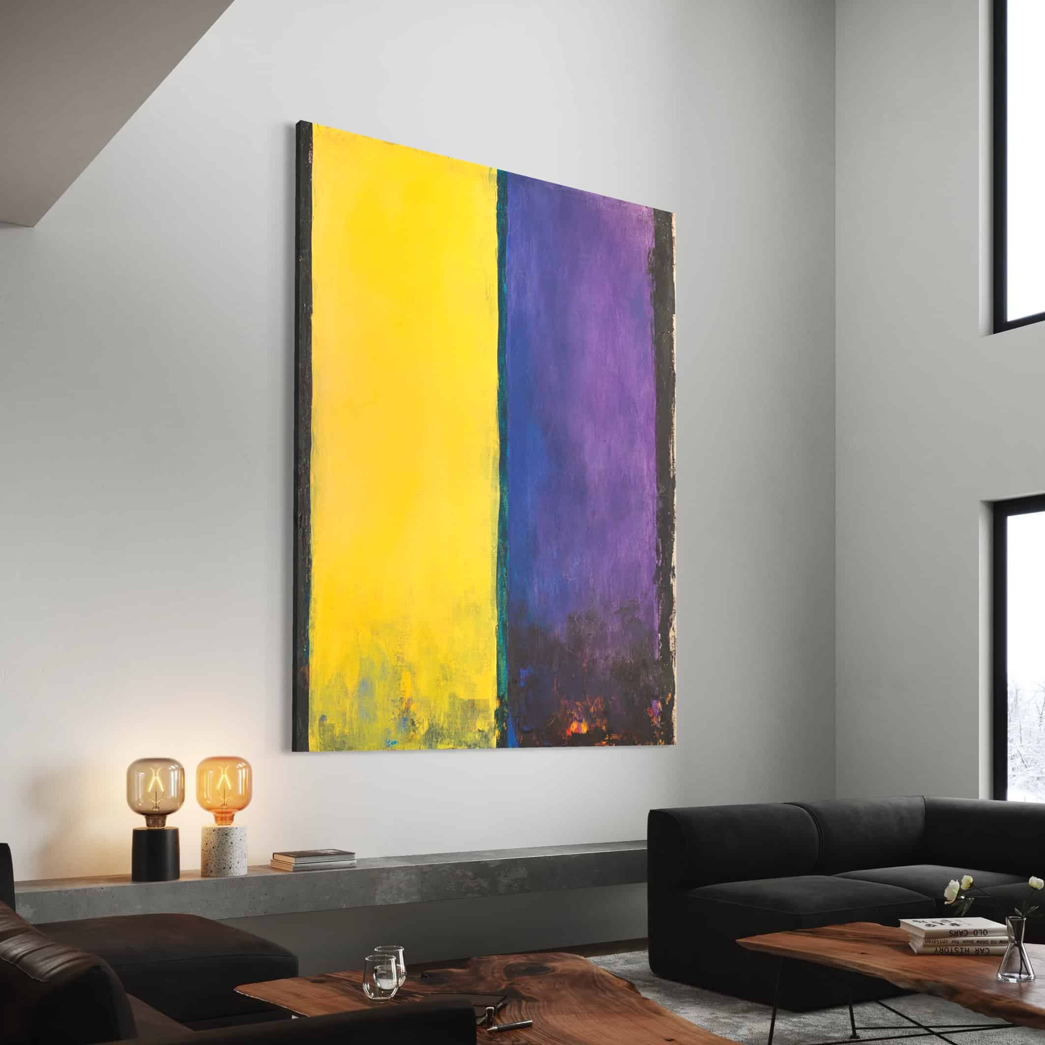 MINIMALIST COLOR BLOCK: "GOLDEN AMETHYST"