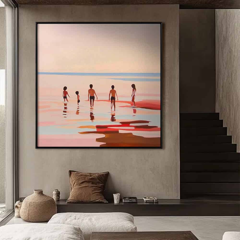 SEA & BEACH ART "THE LAST LIGHT OF SUMMER"