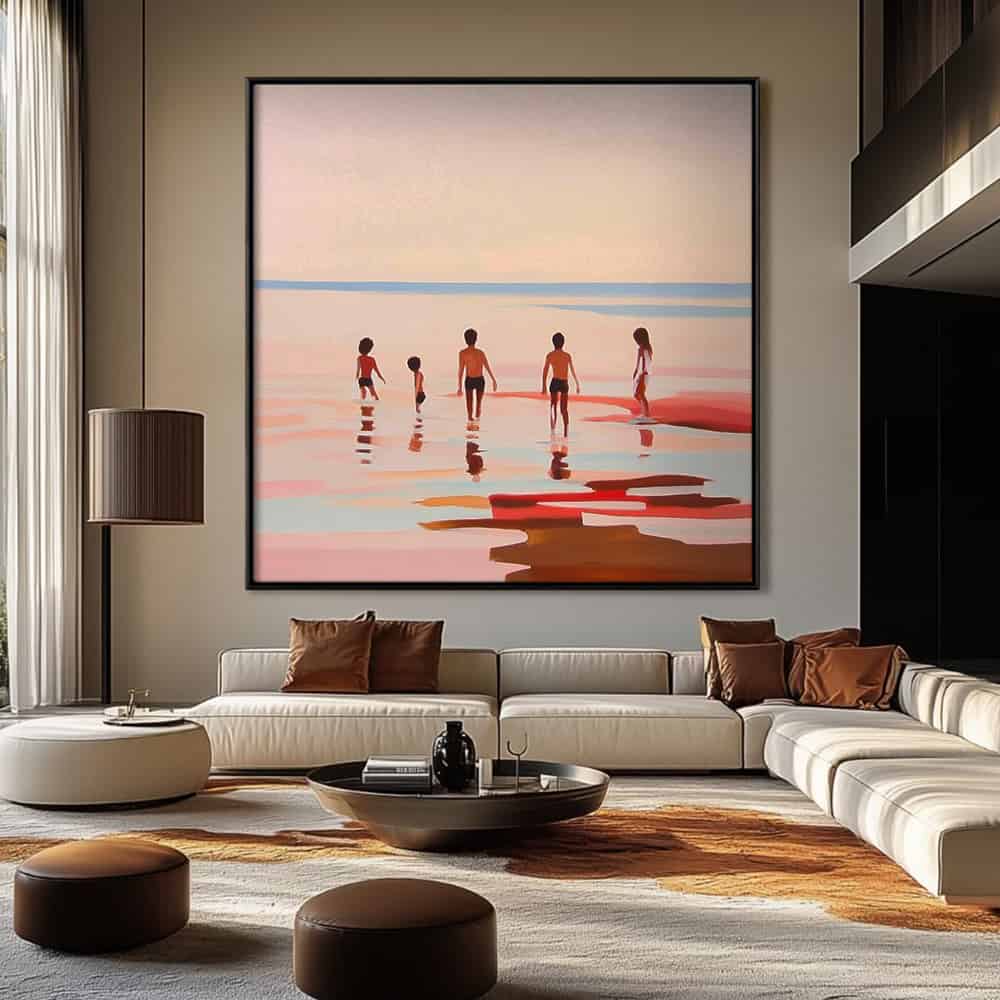SEA & BEACH ART "THE LAST LIGHT OF SUMMER"