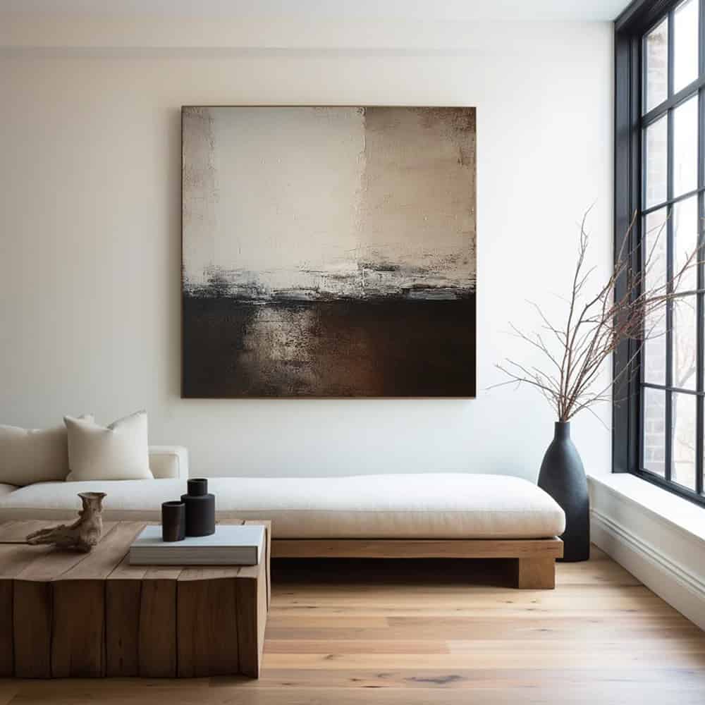 MODERN BEIGE ART "THRESHOLD"