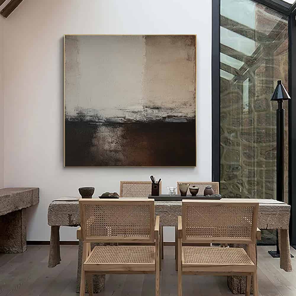 MODERN BEIGE ART "THRESHOLD"