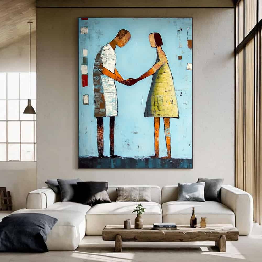 MODERN FIGURATIVE ART "THE PACT"