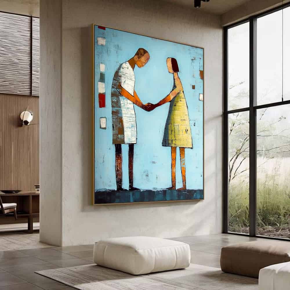 MODERN FIGURATIVE ART "THE PACT"