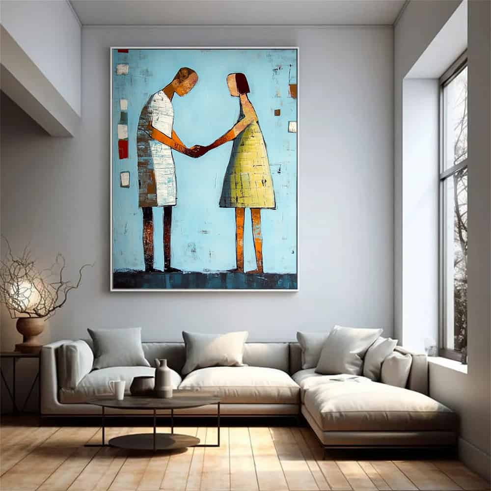 MODERN FIGURATIVE ART "THE PACT"