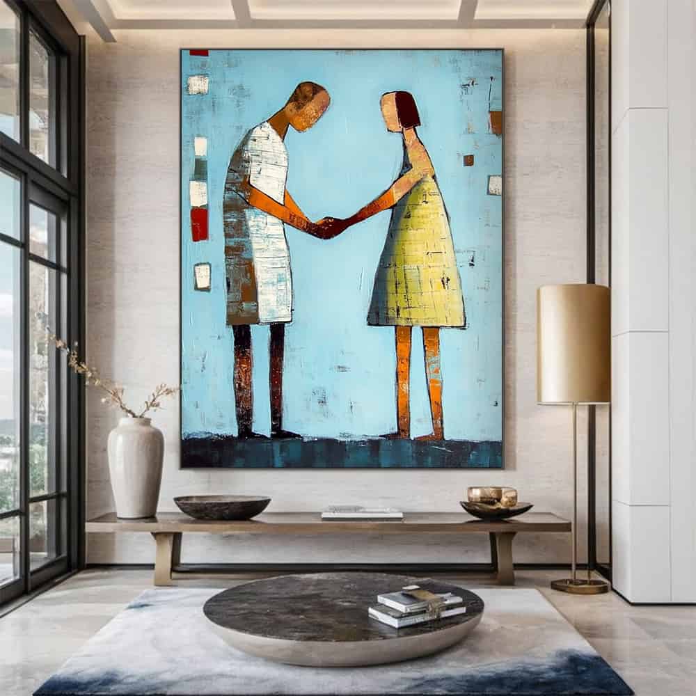 MODERN FIGURATIVE ART "THE PACT"