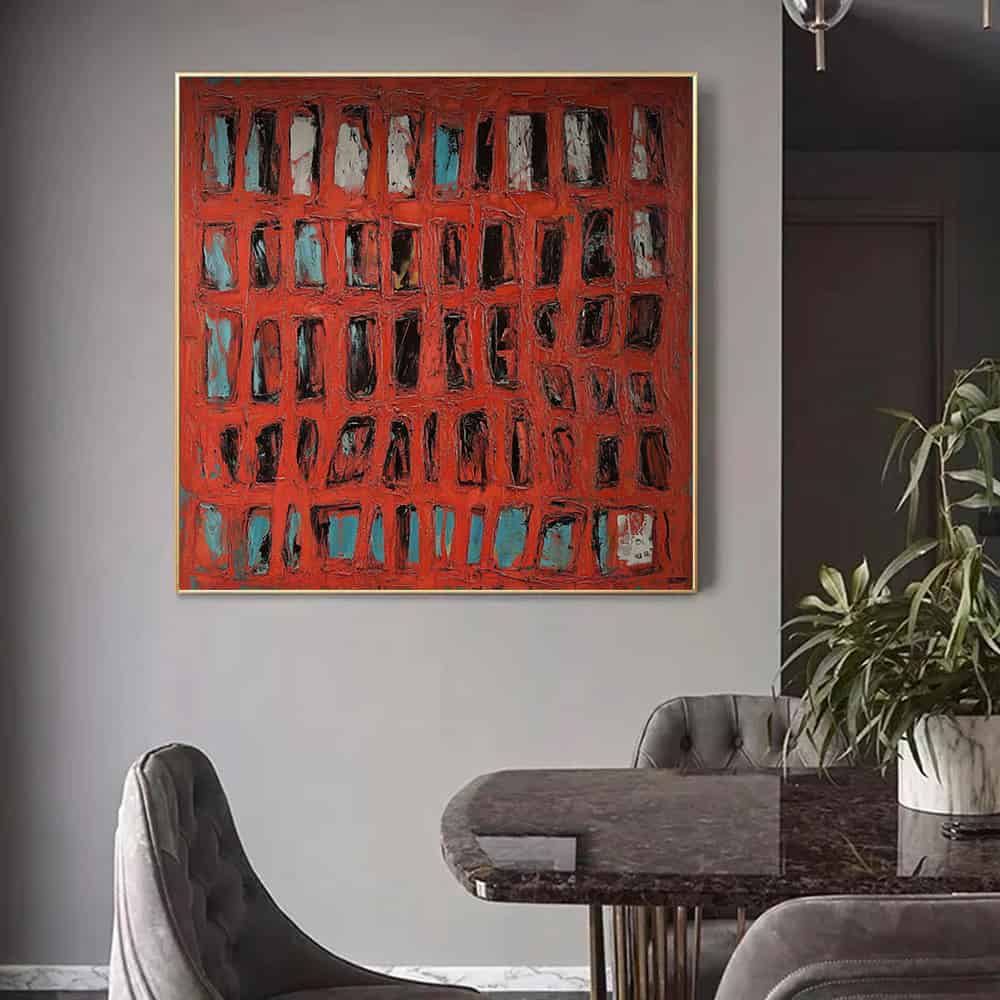 RICH TEXTURED ART "CRIMSON ARCHIVE"