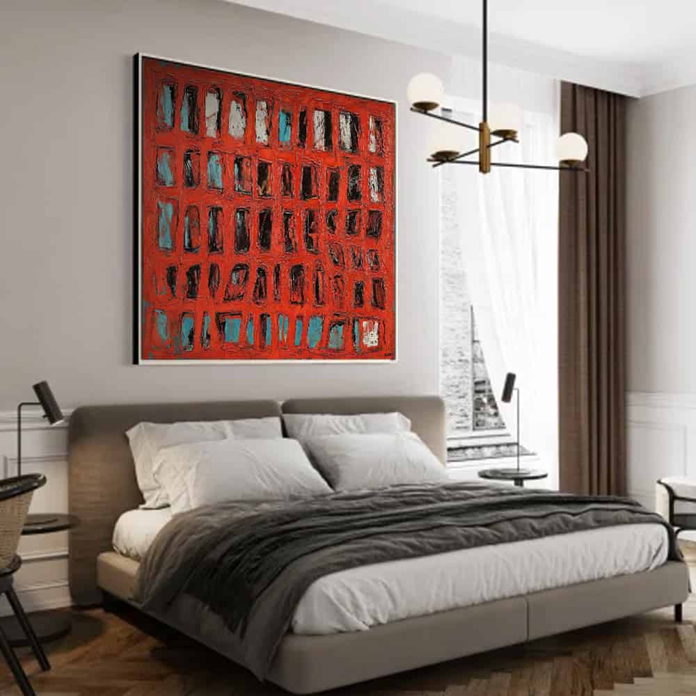 RICH TEXTURED ART "CRIMSON ARCHIVE"