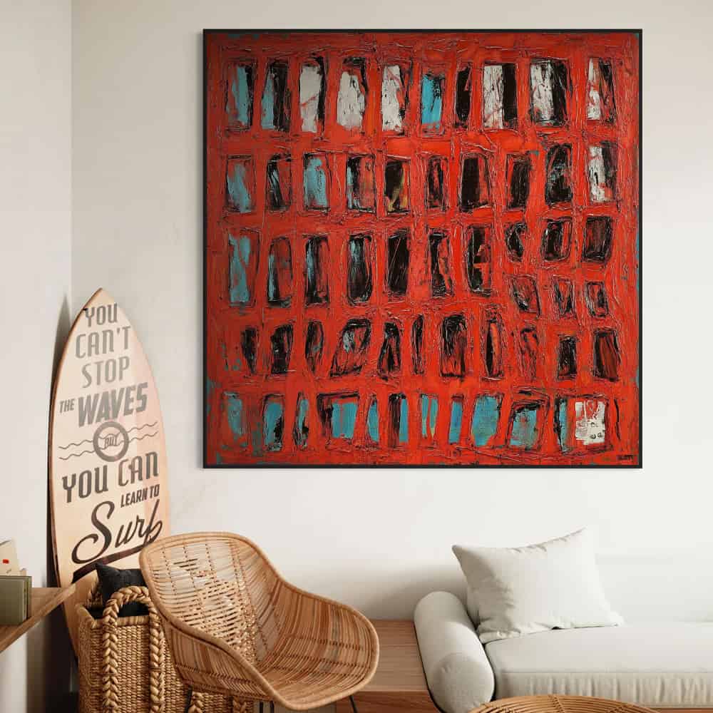 RICH TEXTURED ART "CRIMSON ARCHIVE"