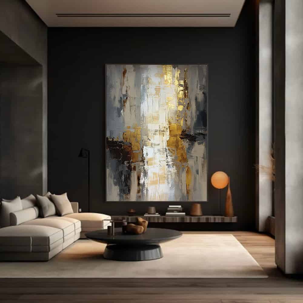 RICH TEXTURED ART "FRACTURED LIGHT"