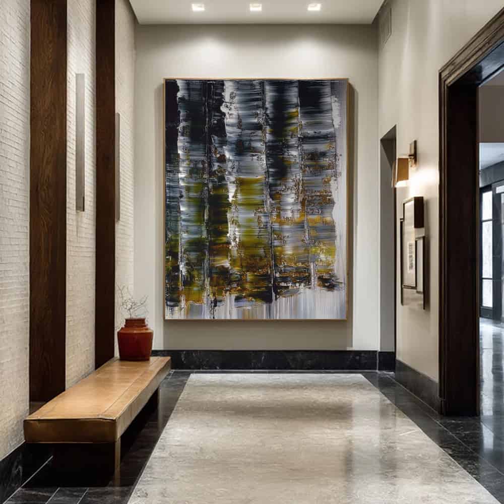 RICH TEXTURED ART "GILDED FOREST"