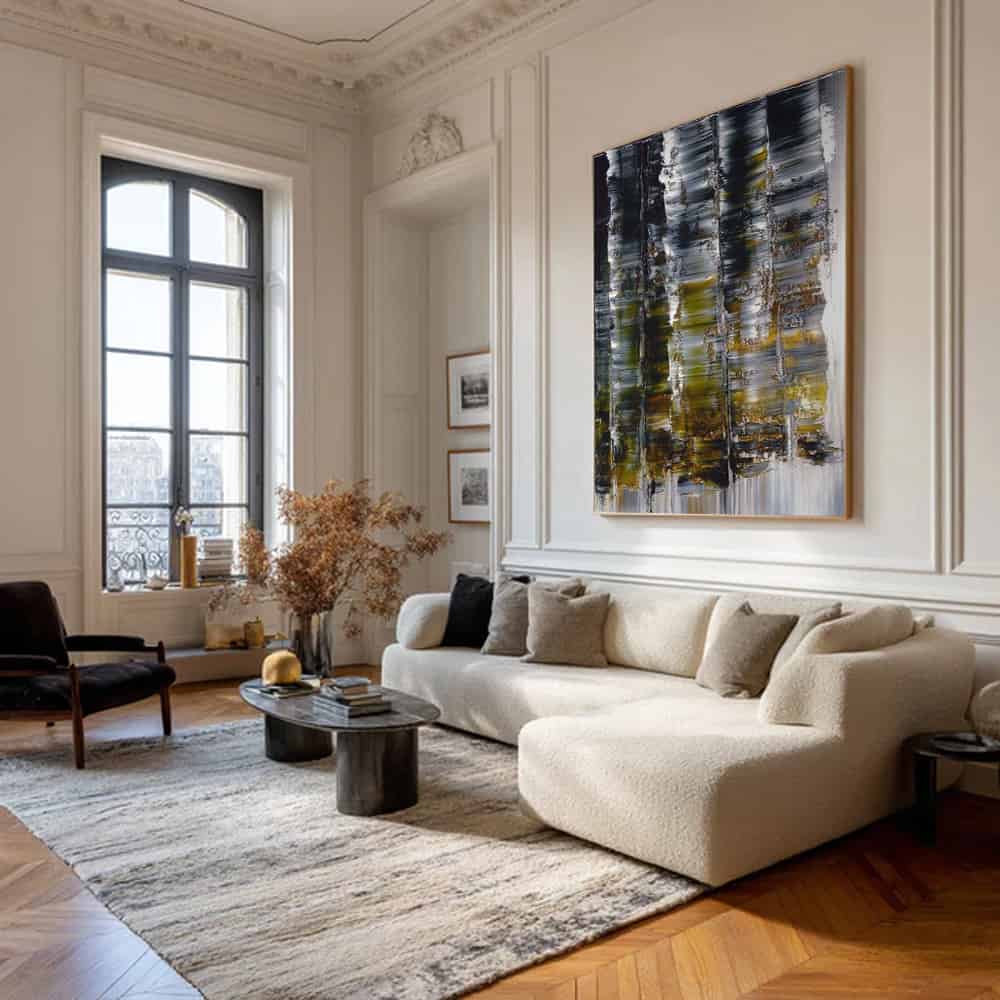 RICH TEXTURED ART "GILDED FOREST"