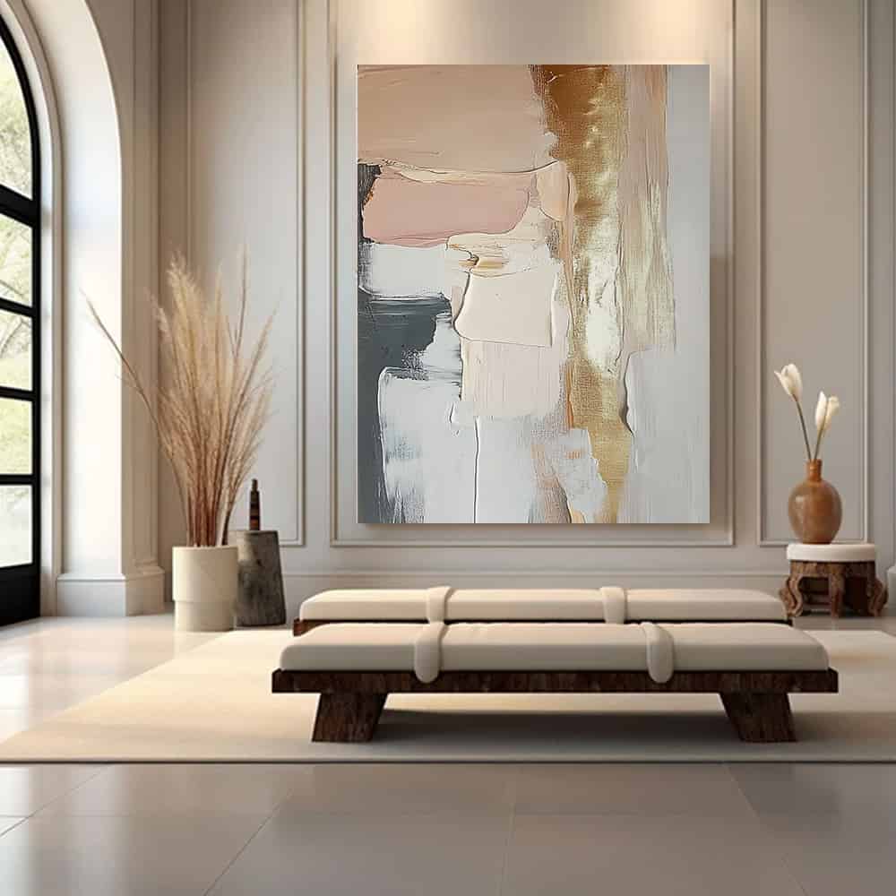 RICH TEXTURED ART "GILDED WHISPER"
