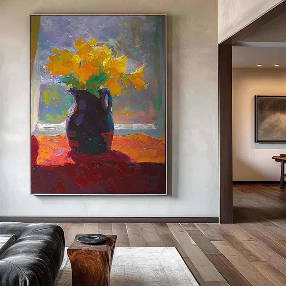 RICH TEXTURED ART "MORNING RADIANCE"