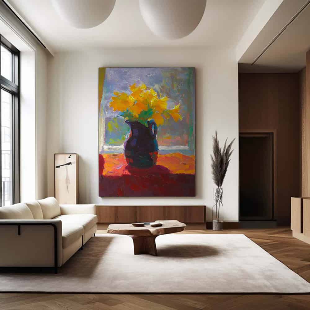 RICH TEXTURED ART "MORNING RADIANCE"