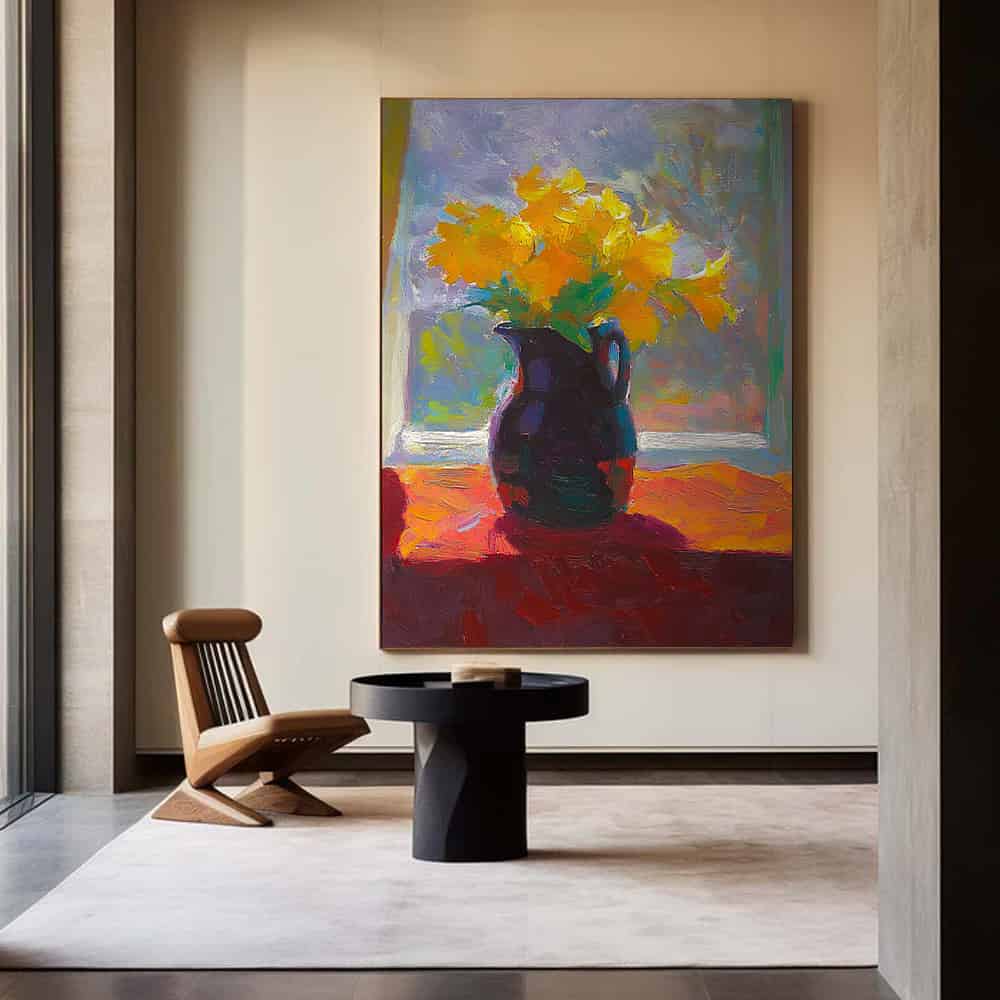 RICH TEXTURED ART "MORNING RADIANCE"