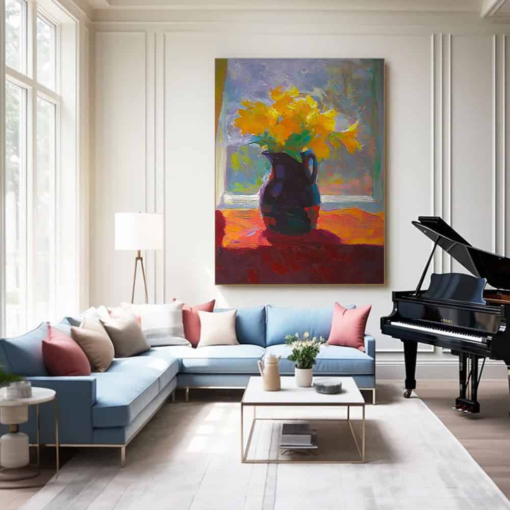 RICH TEXTURED ART "MORNING RADIANCE"