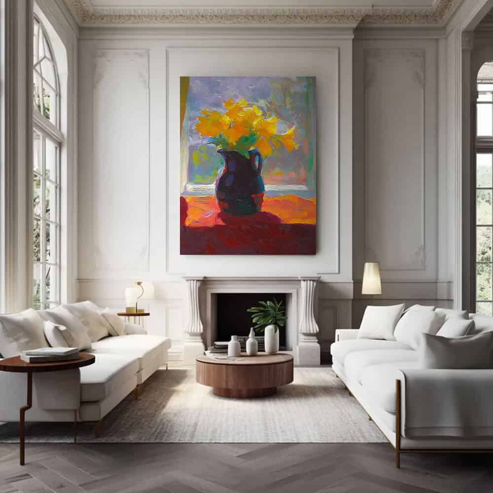 RICH TEXTURED ART "MORNING RADIANCE"