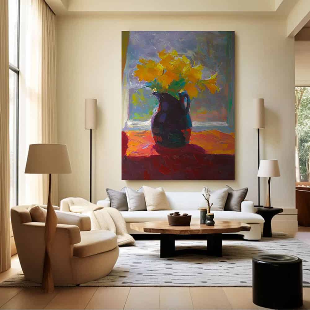 RICH TEXTURED ART "MORNING RADIANCE"